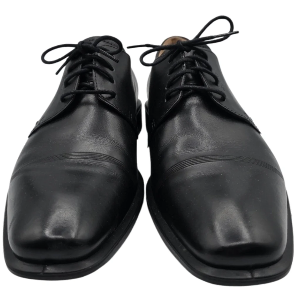 ECCO Mens Cairo Oxford Black Shoes Size 11 Or 11.5 (45) Lace Up Comfort Business